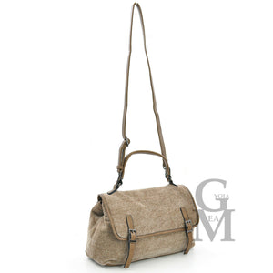 Borsa donna originale GYOIAMEA lana velluto pelle vintage particolare novità