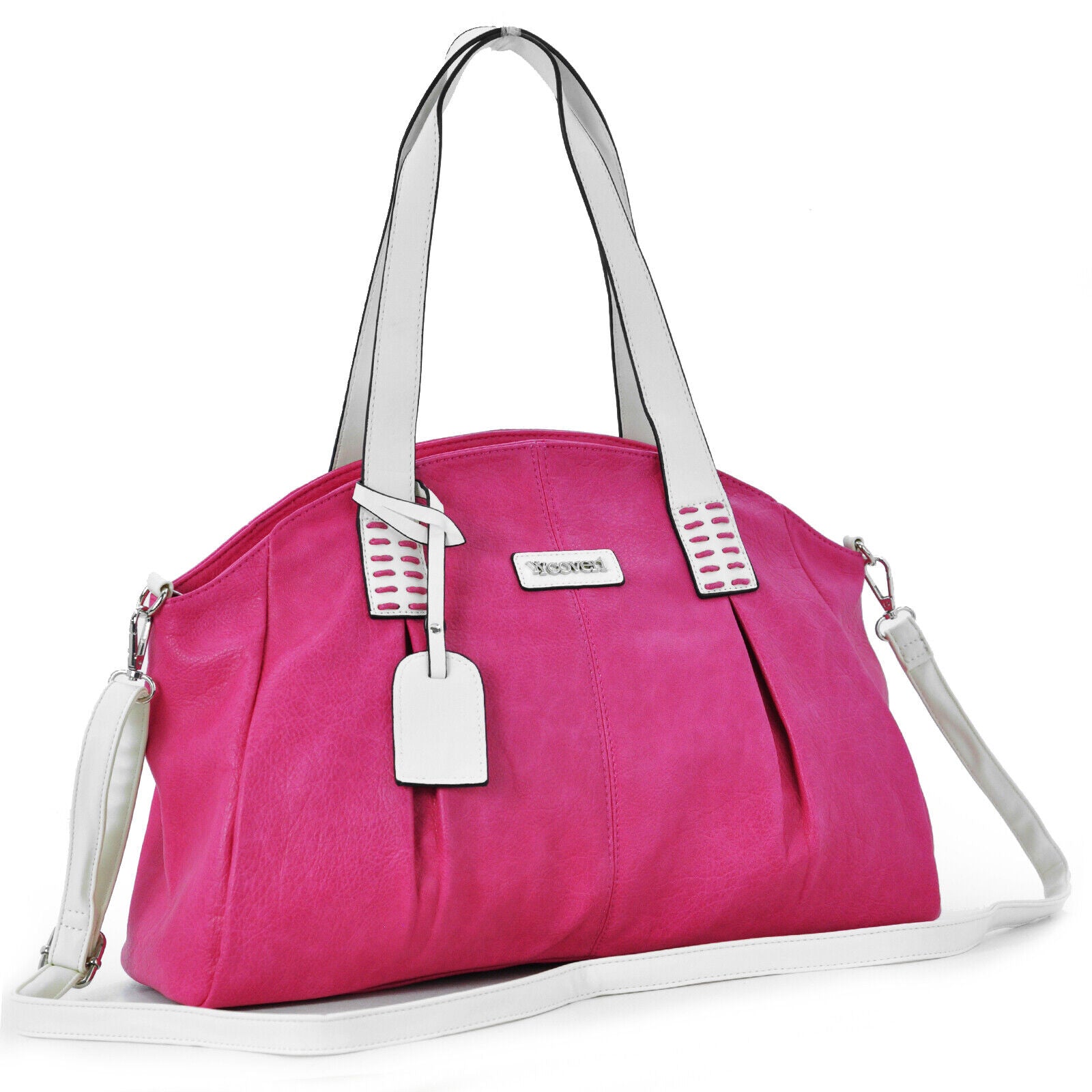 Borsa donna fucsia YYcoveri elegante tracolla grande pelle spalla shopping nuova