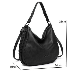 Borsa COVERI pelle intreccio morbida sacco colorata casual spalla hobo grande