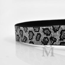 Carica l&#39;immagine nel visualizzatore di Gallery, Cintura donna glitterata maculata strass sexy brillantini glitter leopardata