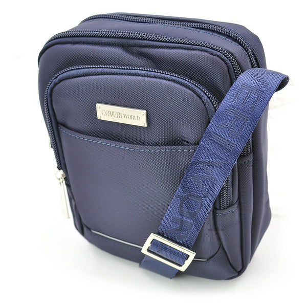 Borsa piccola uomo passeggio giornaliera sport tasche comoda elegante casual blu