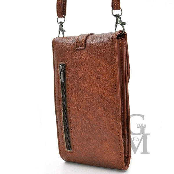 Mini borsa Porta cellulare Borsetta Portafoglio GM donna vintage pelle porta