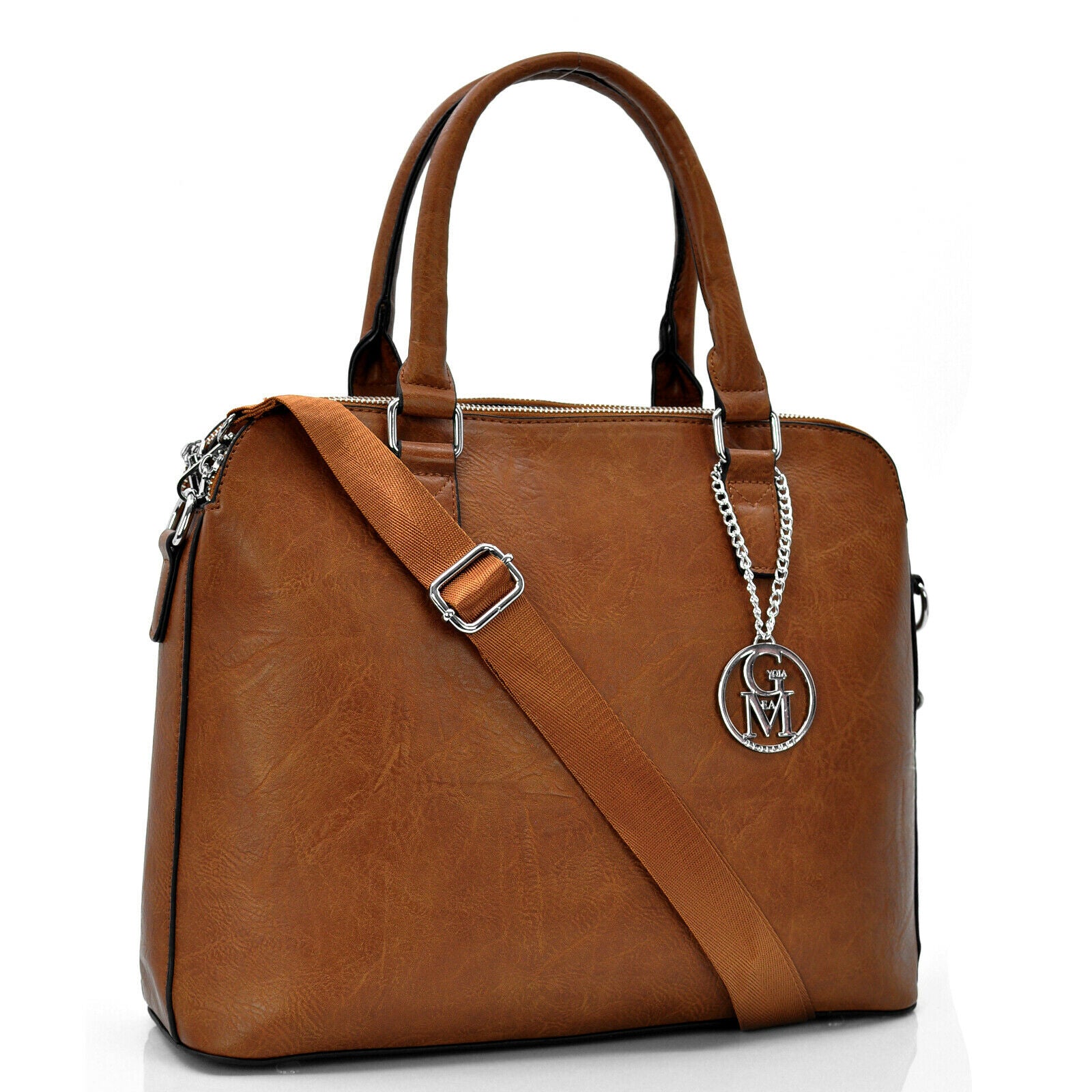 Gyoiamea borsa 24h tote donna tracolla pelle rigida capiente ufficio bauletto