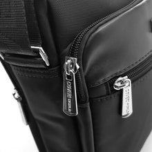 Carica l&#39;immagine nel visualizzatore di Gallery, COVERI borsello uomo borsa tracolla sport nylon nero tessuto casual piccolo moda