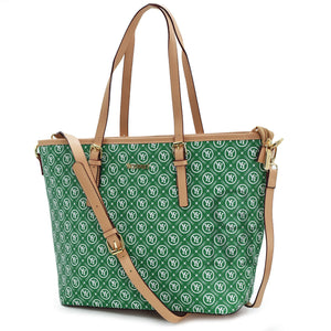 borsa donna verde spalla originale YyCoveri fantasia scritte logo tracolla shop