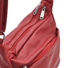 Carica l&#39;immagine nel visualizzatore di Gallery, Borsa donna originale SWEET YEARS pelle rossa tracolla capiente multi tasche new