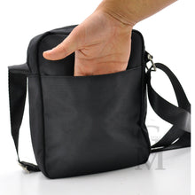 Carica l&#39;immagine nel visualizzatore di Gallery, Borsello or&amp;mi nero uomo borsa grande capiente zip tracolla nylon tasche zip