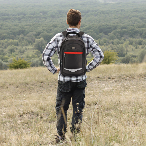 Zaino uomo passeggio rigido viaggio lavoro grande capiente rigido porta pc libri