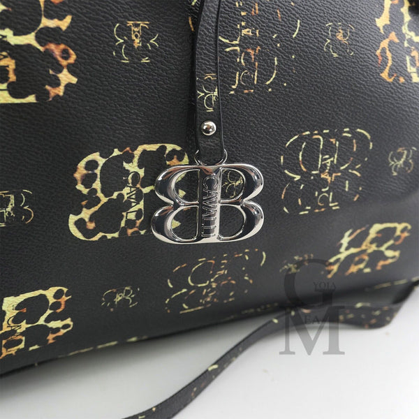 Borsa firmata BB CAVALLI donna tracolla bauletto fantasia leopardata animalier