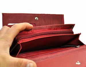 Portafoglio GM donna pelle trapuntata porta documenti portamonete carte credito