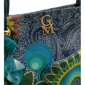 Borsa donna shopping fantasia fiorata colorata estiva allegra geometrica disegni