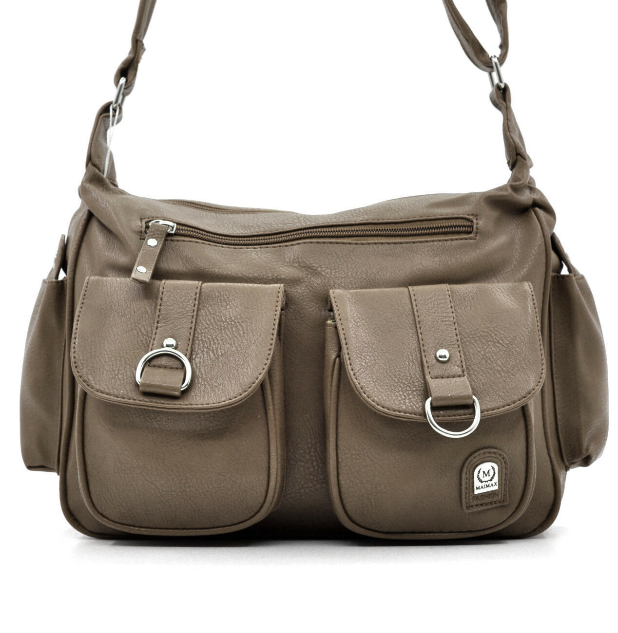 Borse Da Donna DEEVORCA Moda Blocco Colore Borse A Mano Donna Elegante Borsa A Tracolla Casuale Messenger Lavoro Festa Viaggi Datazione Commerciale Borsetta Grande Pelle PU Borse Borsa A Spalla Nero A - Foto 10