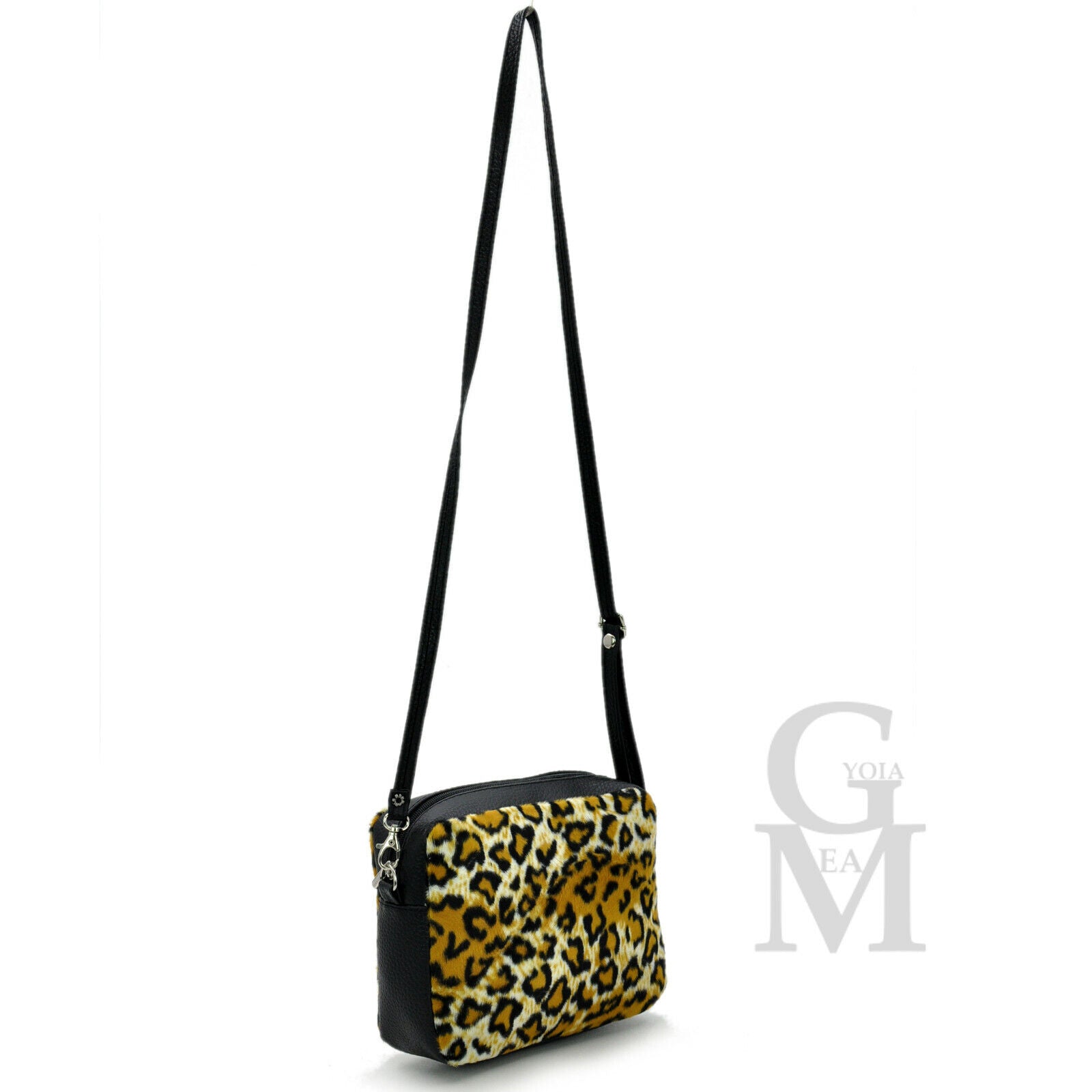 Borsa borsetta piccola tracolla pelo pelliccia moda casual fantasia leopardata