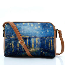 Carica l&#39;immagine nel visualizzatore di Gallery, GM borsetta tracolla donna nuova fantasia dipinto Van Gogh Notte stellata klimt
