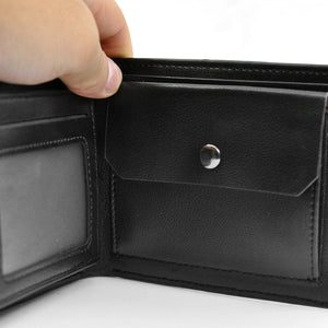Portafoglio con scatola uomo porta carte di credito pelle idea regalo elegante