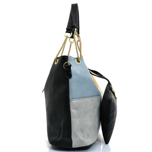 GM borsa multi colore colorata shopping morbida casual spalla tracolla grande