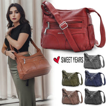 Carica l&#39;immagine nel visualizzatore di Gallery, Borsa Donna nuova Sweet Yearsin Pelle con Tracolla - Capiente e Multi Tasche