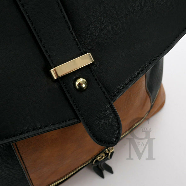 Zaino bicolore donna originale GM  vintage zainetto pelle passeggio novità 2022