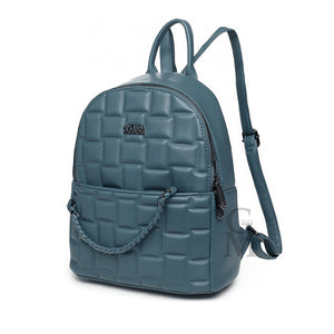 COVERI Zaino lucido donna uomo pelle cuoio  vintage casual giornaliero trapunta
