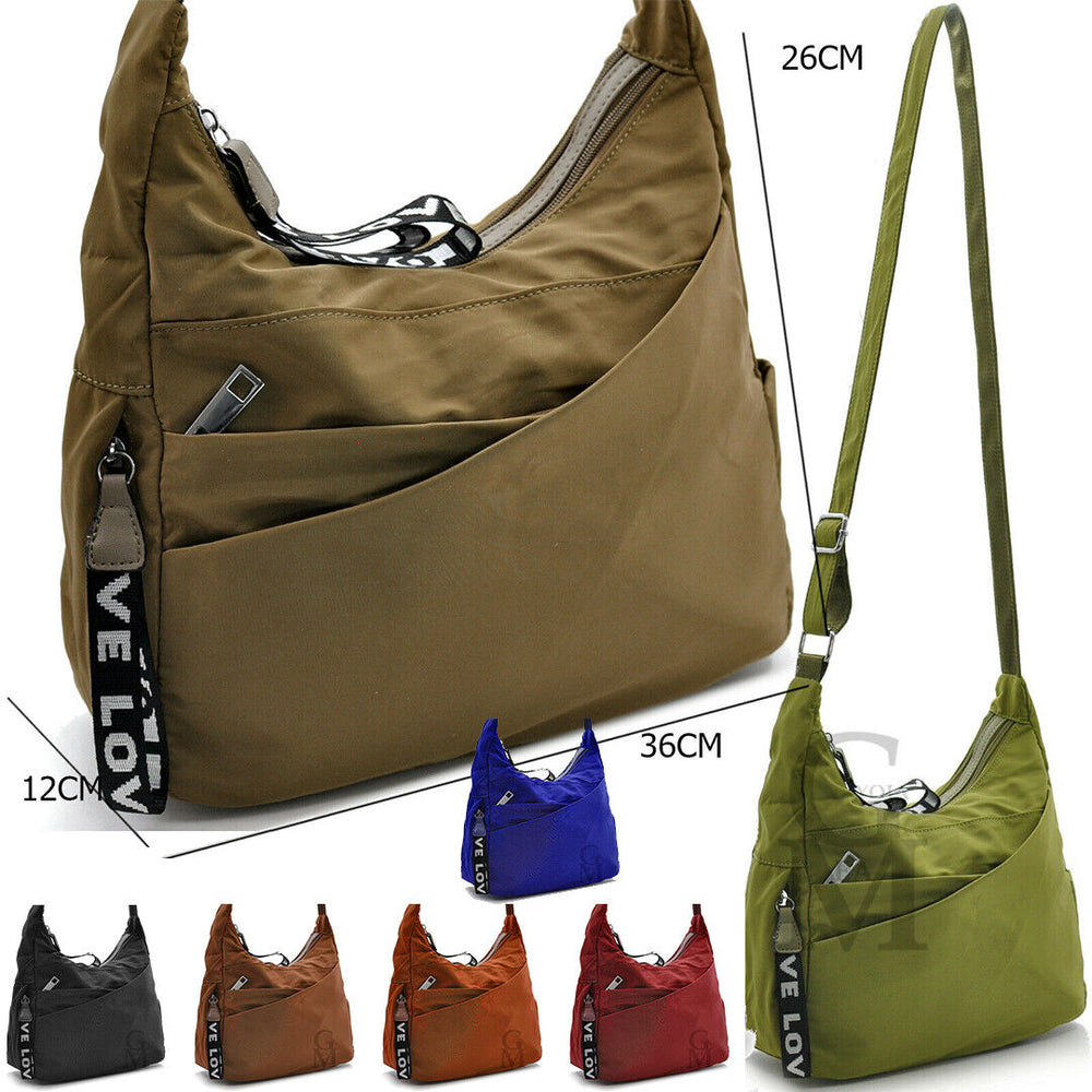 Borsa X donna nuova sportiva passeggio nylon impermeabile tracolla postina moda