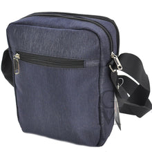 Carica l&#39;immagine nel visualizzatore di Gallery, OR&amp;MI Borsello uomo 5 zip casual sportivo cerniere tasche passeggio blu nero