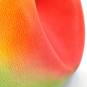 Borsa a sacco pelle morbida MICUSSI arcobaleno hobo grande multi colore colorata