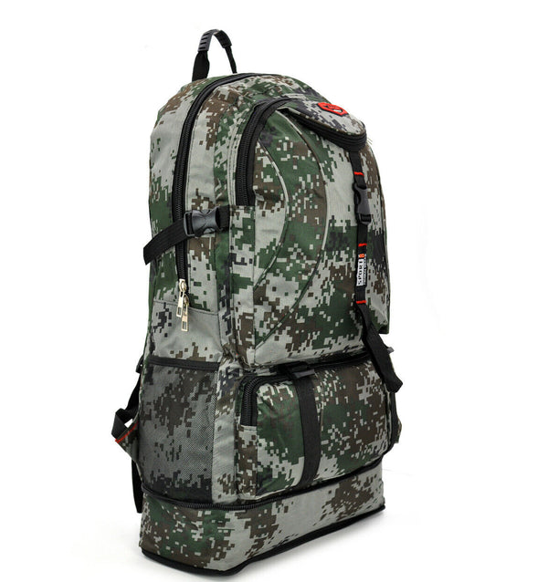 Zaino grande trekking softair militare mimetico campeggio escursionismo viaggio