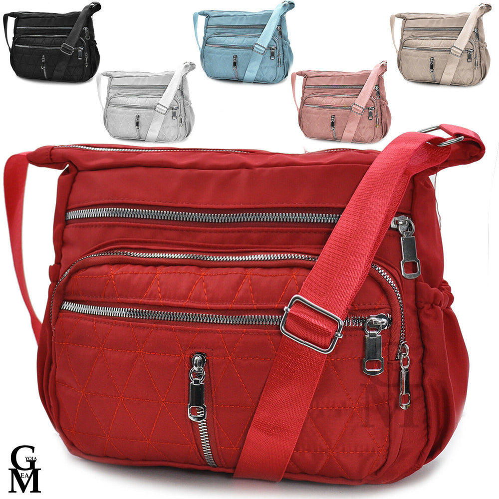 Borsa bella colorata donna tracolla nylon tasche grande tessuto no kipling tela