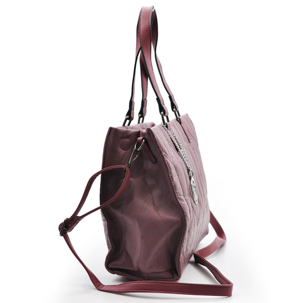 GM borsa donna ecopelle shopping pelle grande spalla grande morbida trapuntata