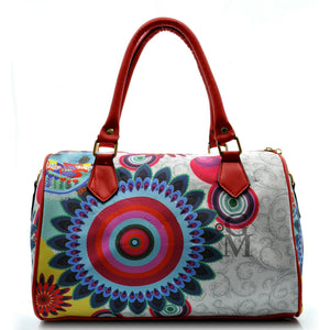 Bauletto donna borsa borsetta fantasia colorata fiori multicolore tracolla 2020