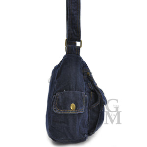 Tracolla borsa jeans vintage jeansata nuovo artigianale fatta messenger donna