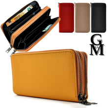 Carica l&#39;immagine nel visualizzatore di Gallery, GM portafoglio donna originale tasche zip carte credito cerniere zip portamonete