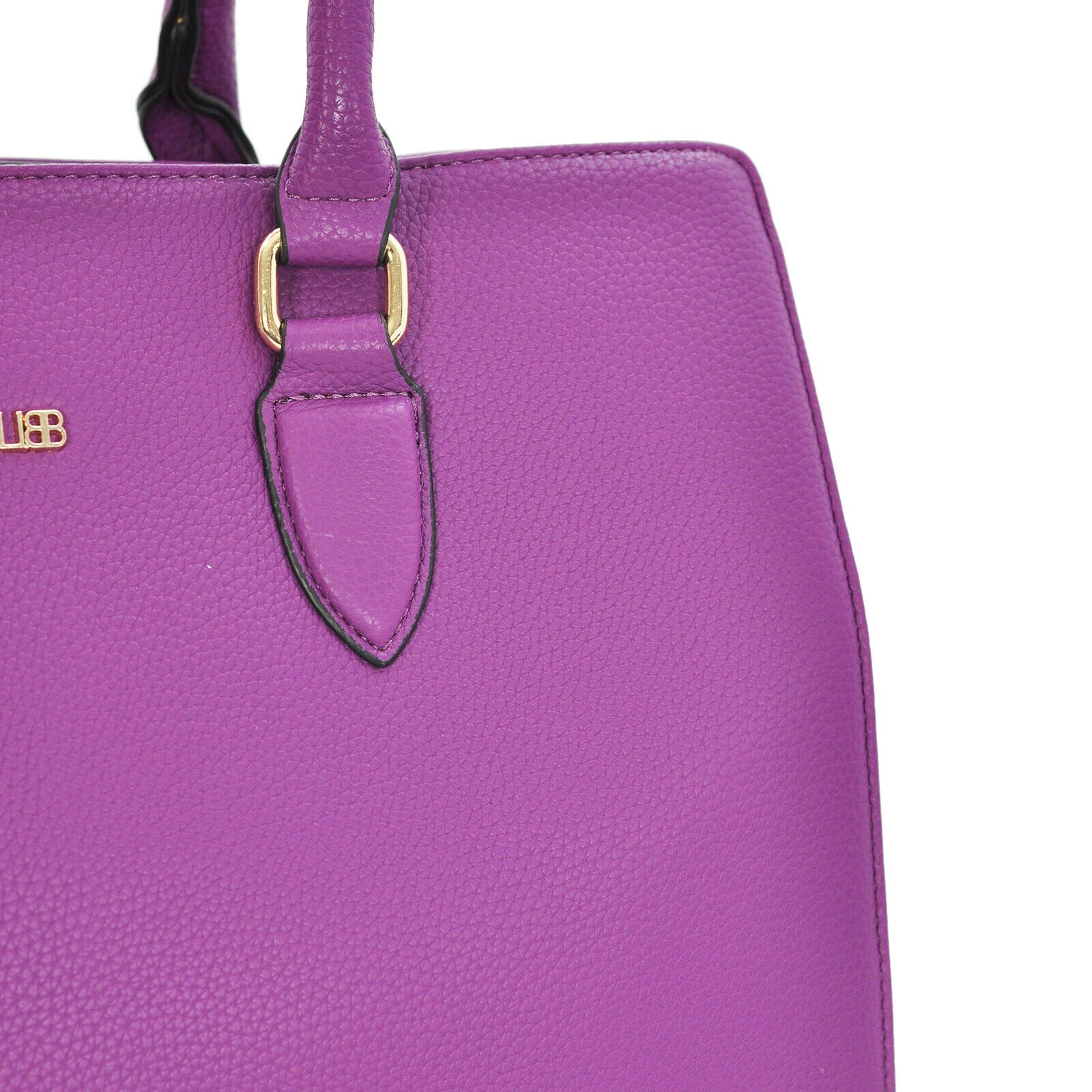 Borsa firmata Cavalli nuova spalla bauletto rigida tracolla elegante viola nuova