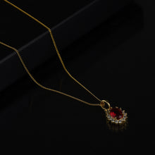 Carica l&#39;immagine nel visualizzatore di Gallery, Collana donna punto luce lusso goccia oro strass zircone cristallo elegante