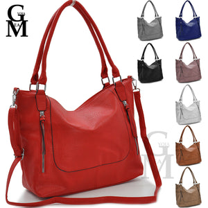 GM Borsa donna street shopping spalla capiente shop tote zip capiente passeggio