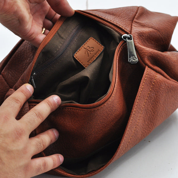 BASILE borsa uomo donna vintage pelle nera marrone tracolla postina cinghia moda