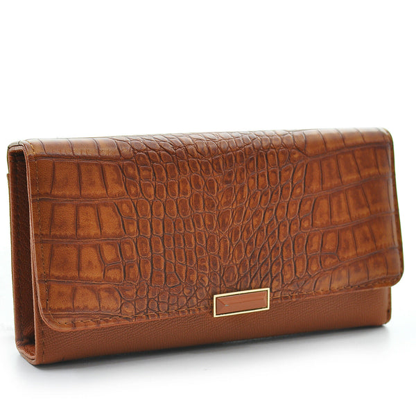Portafoglio donna Ecopelle coccodrillo italia tasche vintage carte cerniera