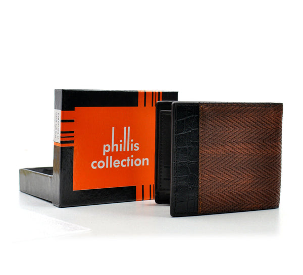 phillis portafoglio pelle uomo porta carte libro ribaltina vintage portamonete