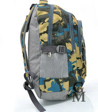 Carica l&#39;immagine nel visualizzatore di Gallery, Zaino unisex scuola mimetico militare multi tasche pc moda fantasia superiori pc