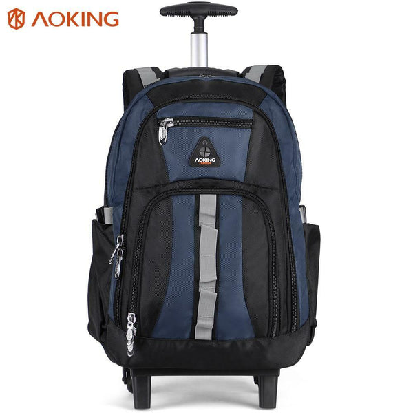 Zaino Trolley Viaggio Lavoro Borsa Valigia Bagaglio a Mano in Eco Pelle Porta PC