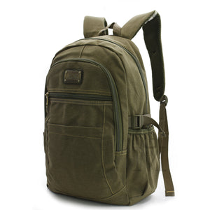 Zaino tessuto militare canvas sport grande escursione viaggio grande resistente