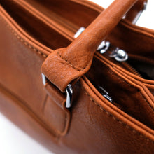 Carica l&#39;immagine nel visualizzatore di Gallery, Gyoiamea bauletto baule borsa piccola mano tracolla zip capiente elegante tasche