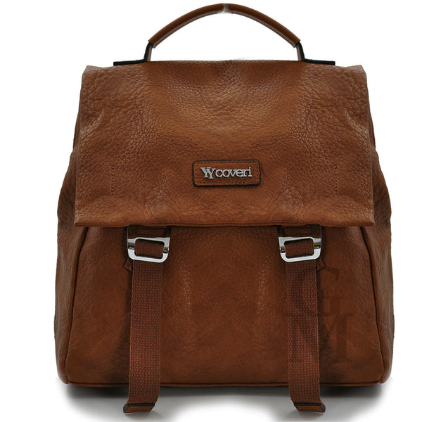 COVERI Borsa zaino cinghia 2in1 trasformabile donna vintage tracolla capiente