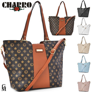 A. Basile borsa shopping nuova elegante casual passeggio fantasia fiori marrone