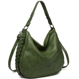 Borsa COVERI pelle intreccio morbida sacco colorata casual spalla hobo grande