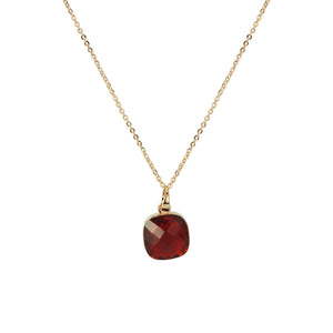 Collana ciondolo cristallo rosso rosa argento donna punto luce strass cerimonia