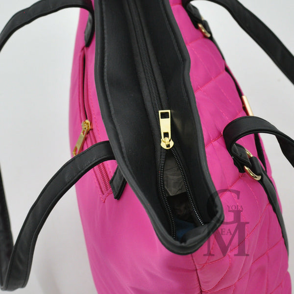 Borsa spalla manici fuxia GM AKA shopping donna piumino waterproof impermeabile