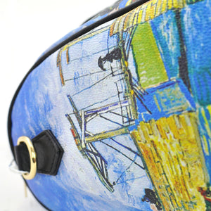 Borsa dipinto colorata stampa opera d'arte Il ponte di Langlois Vincent van Gogh