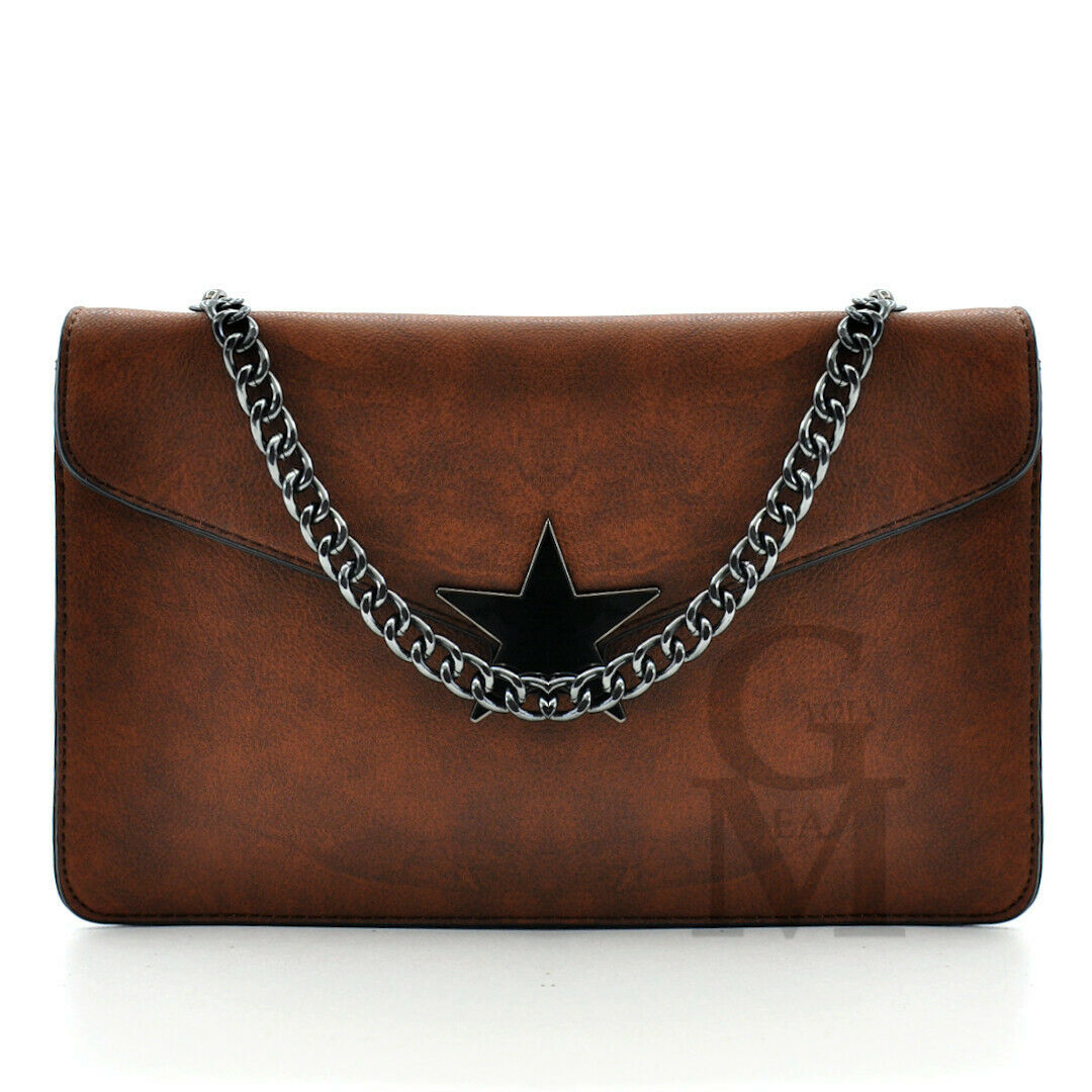 Borsa borsetta piccola passeggio donna stella tracolla catena sportiva star moda