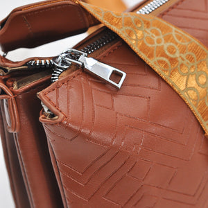 Borsa borsetta casual moda 3 zip capiente MILANO donna tracolla cinghia elegante